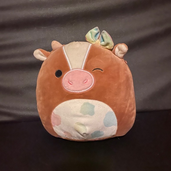 Squishmallows Griella La Mucca 5″ – Mini Peluche Morbido Marrone – Regalo